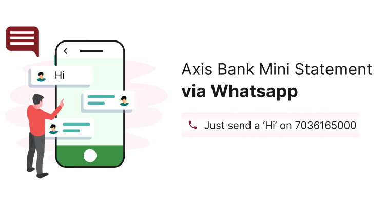 Axis Bank Mini Statement Via WhatsApp Number